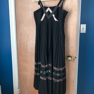 Flirty bohemian tie-shoulder dress